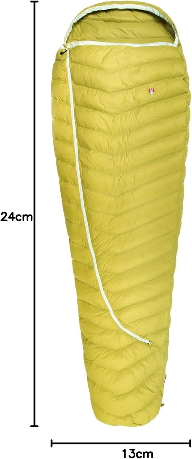 Grüezi-Bag Biopod DownWool Extreme Light 185 Schlafsack grün warm olive Körpergrösse bis 185 cm, war