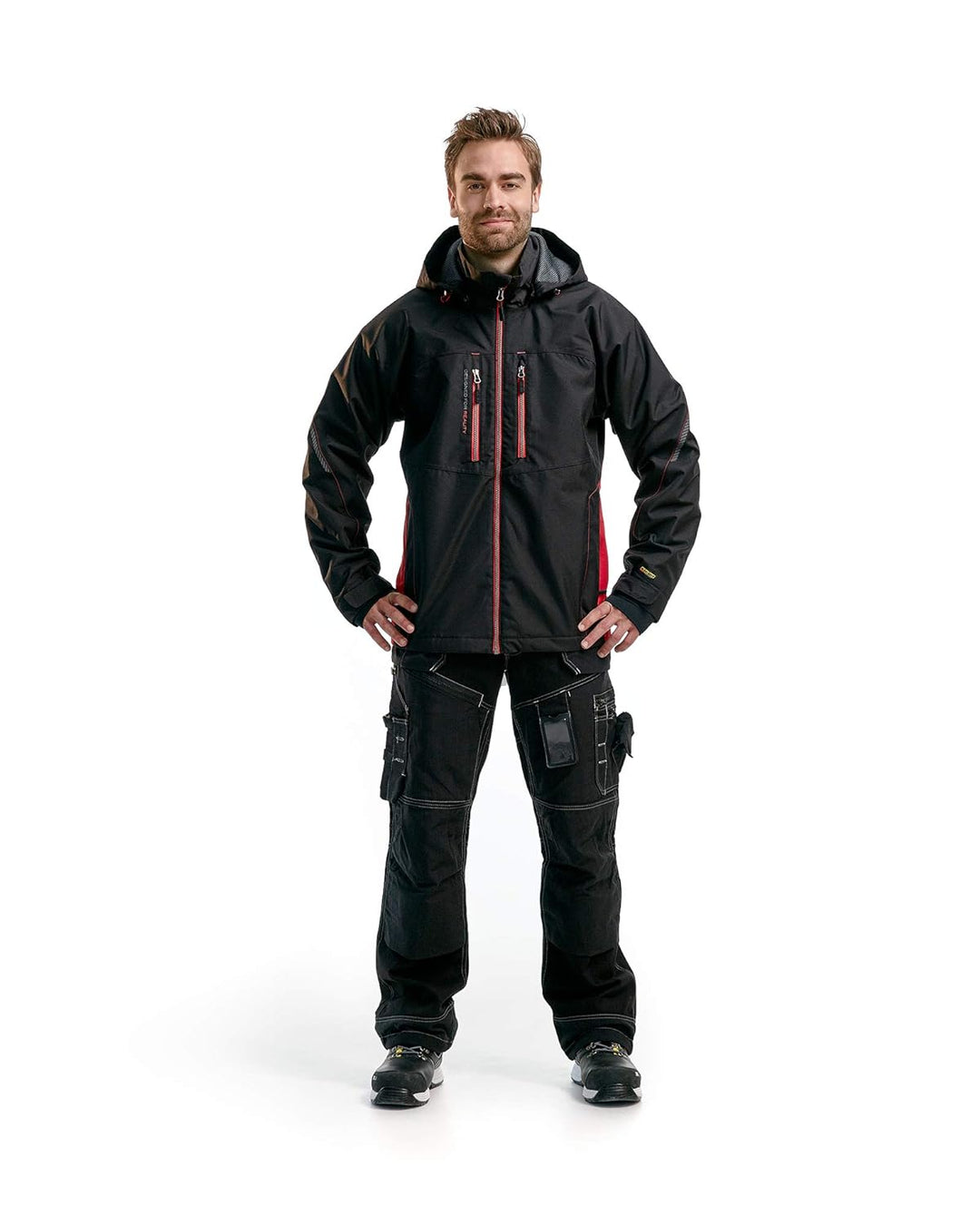 Blakläder 489019779956 x XL gefütterte Jacke Funktion Winterjacke Grösse XXL schwarz/rot Schwarz / R