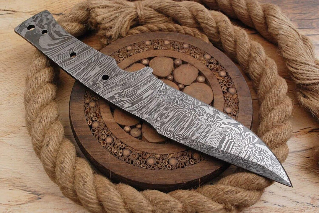Damast Klinge Handgeschmiedete Damast Rohling Damascus blank blade 6028EA