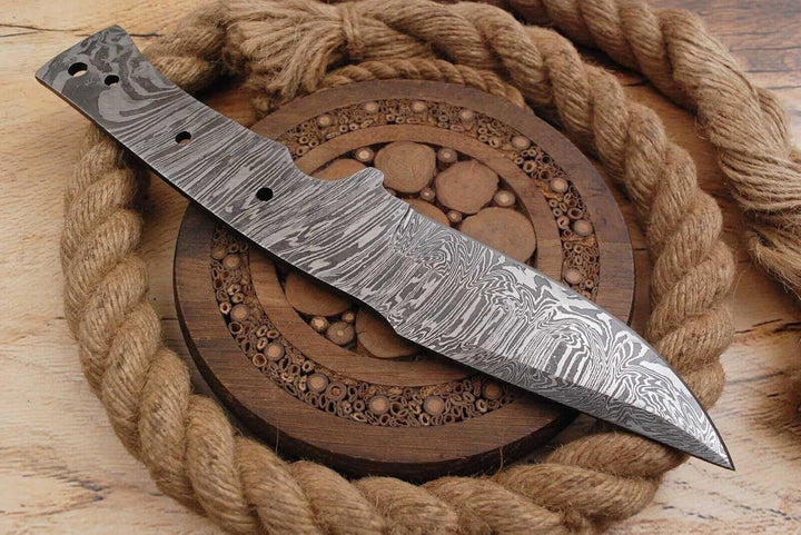 Damast Klinge Handgeschmiedete Damast Rohling Damascus blank blade 6028EA