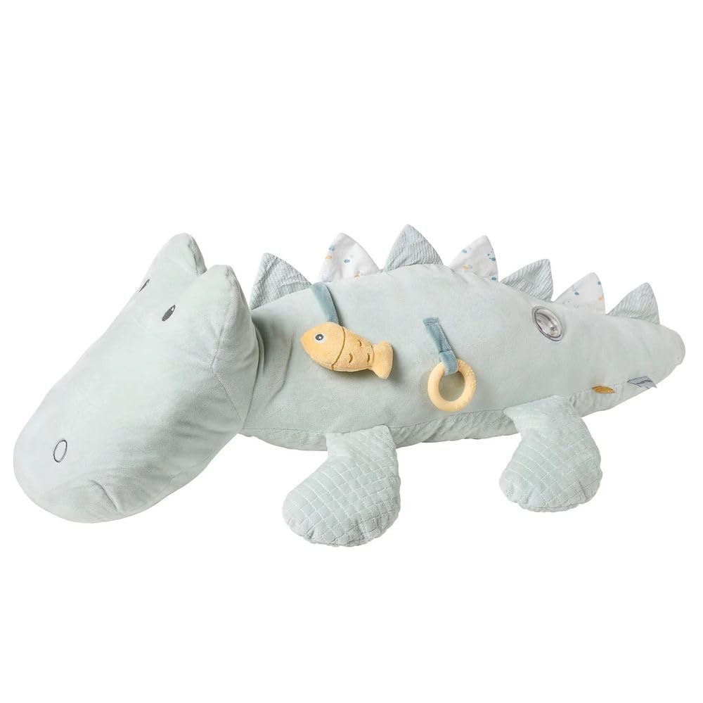 Nattou Aktiv-Spielzeug Krokodil Romeo, Aus Polyester, Mit verschiedenen Aktivitäten, Ca. 28 cm, Rome