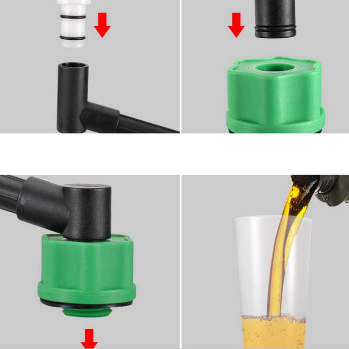 DEWIN Auto Motoröl Öleinfülltrichter Werkzeugsatz,Plus Swivel Offset Verlängerungsrohr Öltrichter vw