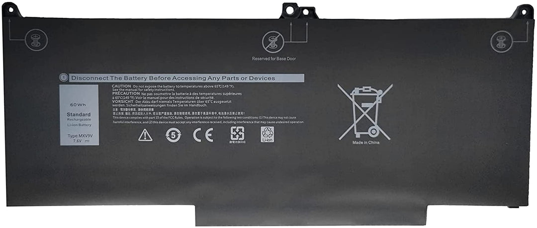 AKKEE MXV9V Laptop Akku für Dell Latitude 5300 5310 7300 7400 E5300 E5310 E7300 E7400 Inspiron 7300