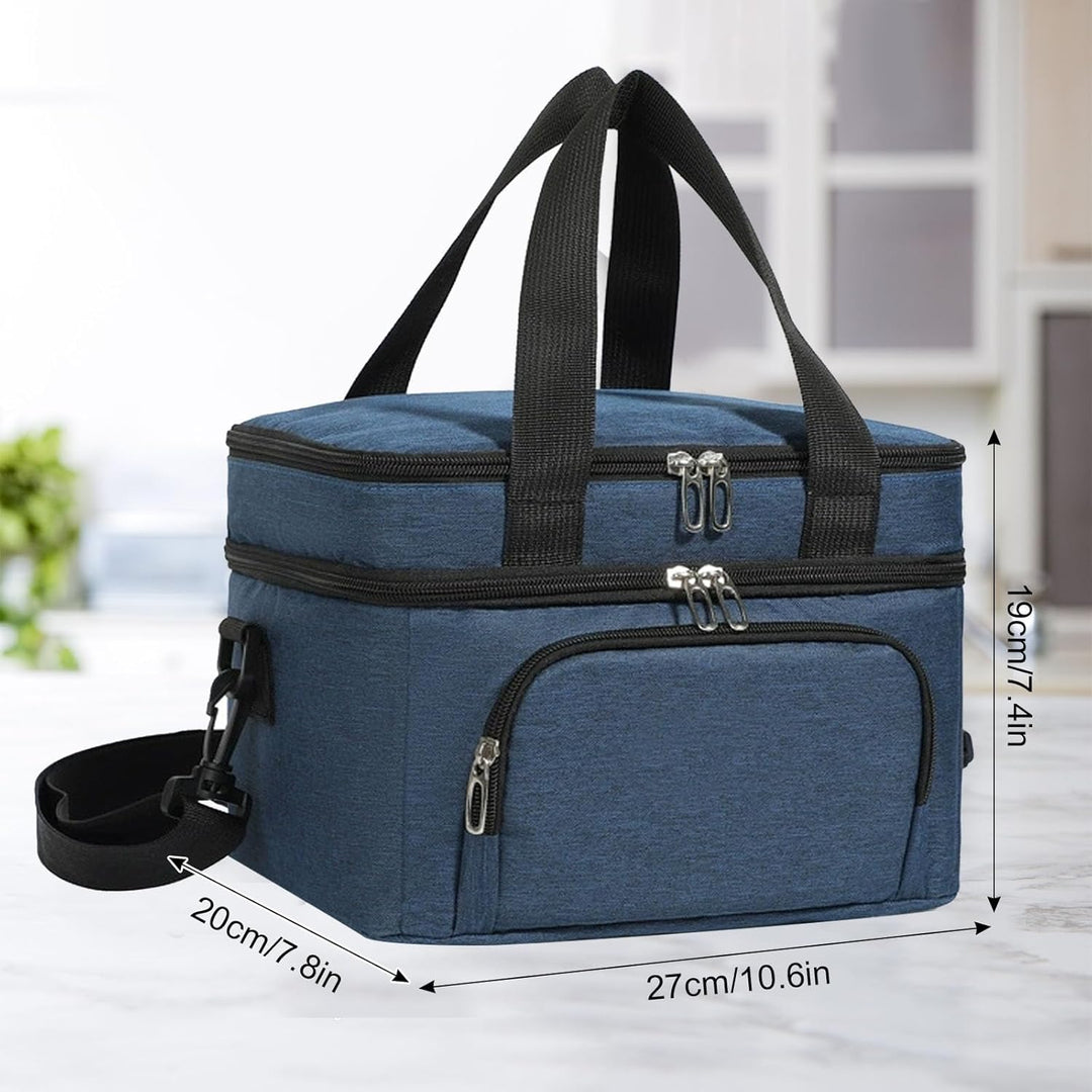 10L Kühltasche für Männer und Frauen – Doppellagige Isolierte Kühltasche, Auslaufsichere Lunchtasche