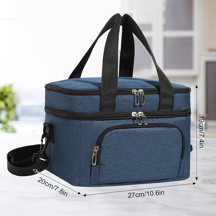 10L Kühltasche für Männer und Frauen – Doppellagige Isolierte Kühltasche, Auslaufsichere Lunchtasche