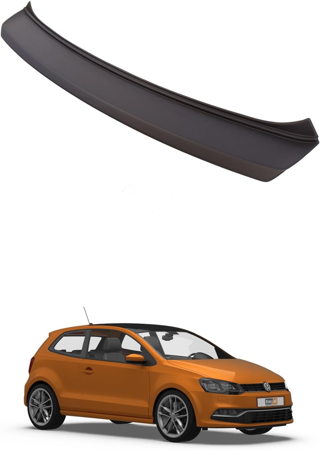Travall Protector Stossstangenschutz Kompatibel Mit Volkswagen Polo Fliessheck Mk5 2014-2017 TBP1050