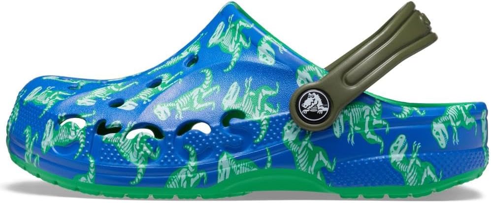 Crocs Unisex Kid's Baya Clog T 19/20 EU Blue Bolt Multi, 19/20 EU Blue Bolt Multi