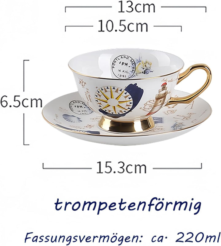8 Stück Europäischen Blumen Tee Set,Bone China Tee Set Service Kaffee Set, 9 Optionen.Mit Geschenkbo