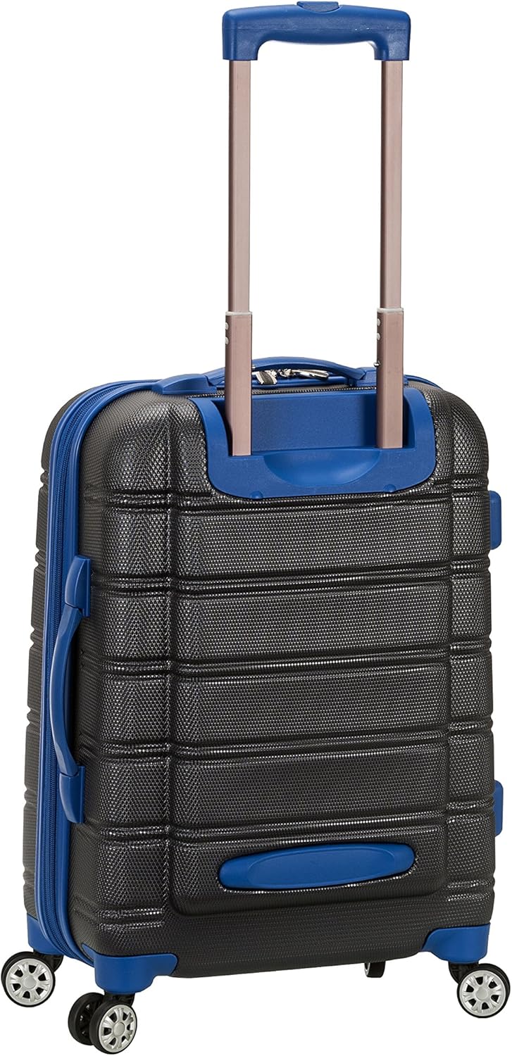Rockland Melbourne Hartschalen-Trolley, erweiterbar, grau, 2-Piece Set (20/28), Melbourne Hartschale