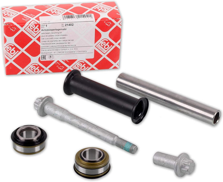 febi bilstein 21402 Achskörperlagersatz inkl. Hülse und Abstandsrohr , 1 Stück