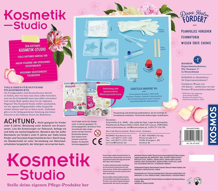 KOSMOS 671563 Kosmetik-Studio, Stelle Deine Eigenen Pflege-Produkte Für Dich Oder Als Geschenke Her,