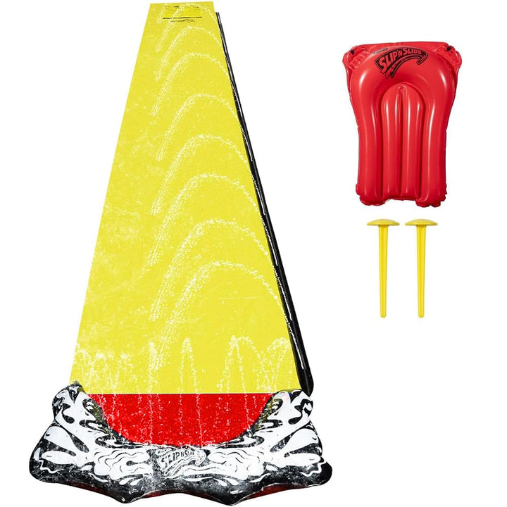 18ft/550cm Wasserrutsche Garten für Kinder, Rasen Wasserrutschen mit Bodyboards, Wasserrutschmatte m