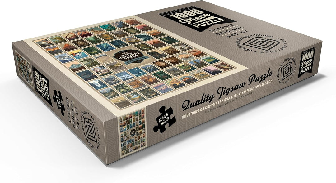 63 American National Parks: by Kenneth Crane - Premium 1000 Teile Puzzle - MyPuzzle Sonderkollektion