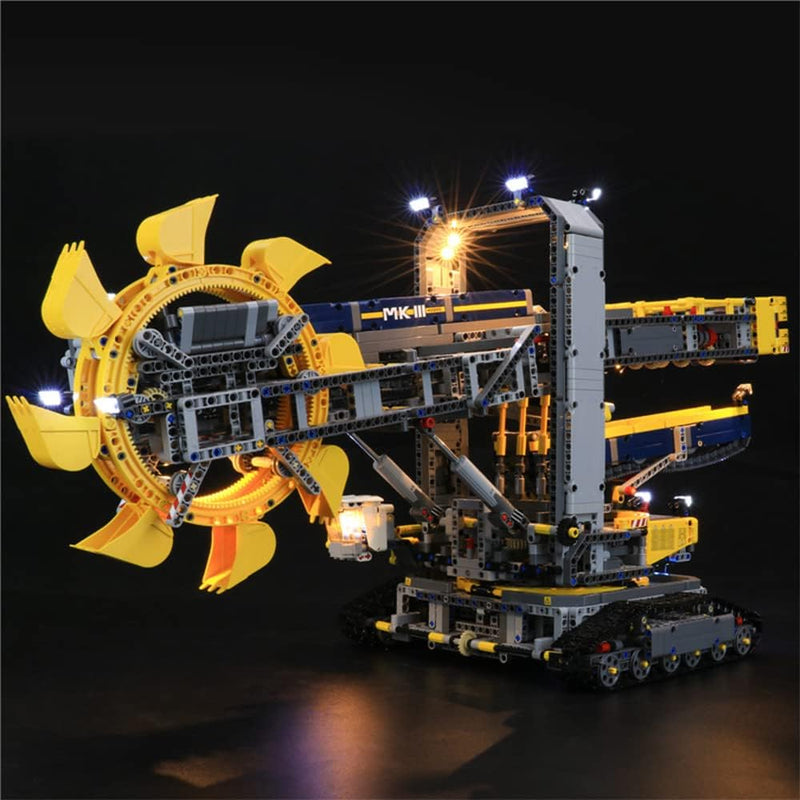 GEAMENT LED Licht-Set Kompatibel mit Lego Schaufelradbagger (Bucket Wheel Excavator) - Beleuchtungss