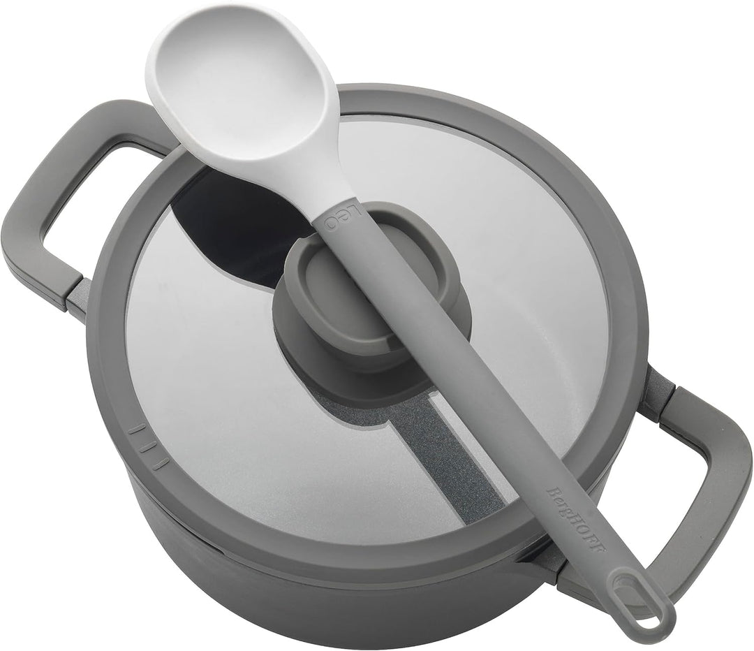 BergHOFF Leo Stone+ Kochtopf gross (24x11cm) - Suppentopf PFAS frei - für alle Herdarten - Topf mit
