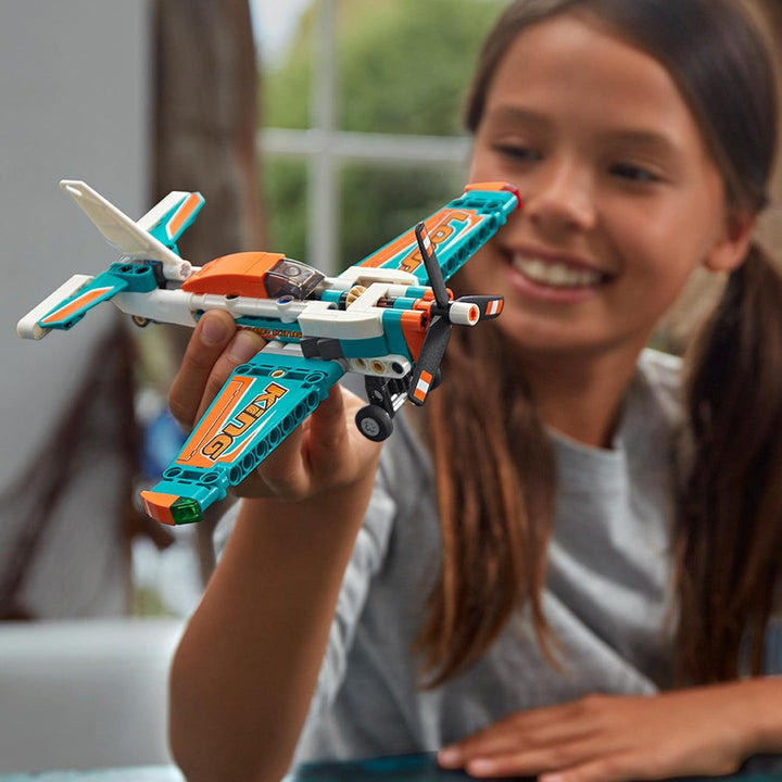 LEGO 42117 Technic Rennflugzeug & Jet-Flugzeug, 2-in-1 Spielzeug für Kinder ab 7, Geschenke zum Gebu