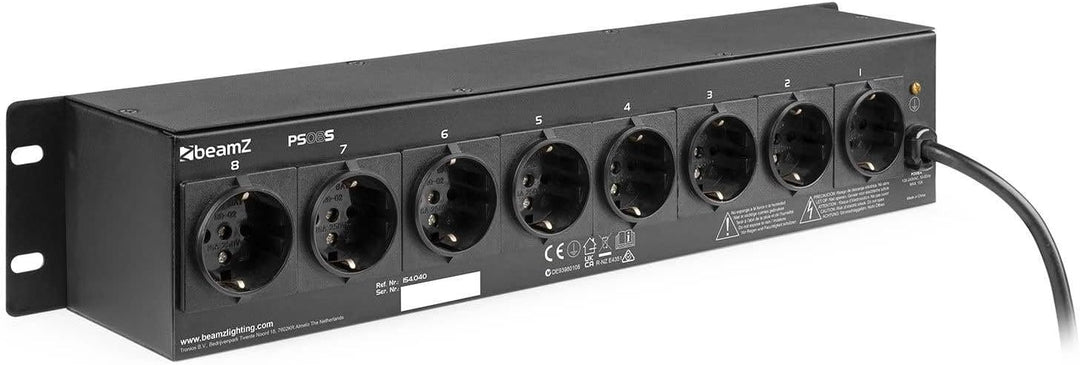 BeamZ PS08S DJ Schalter, Switch für8 lichteffekte en discolampen - 15A max.