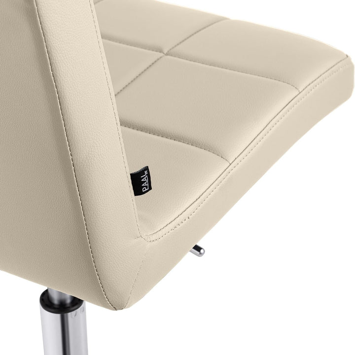 CLP Arbeitshocker höhenverstellbar mit Lehne und Rollen Darfield, Arbeitsstuhl ergonomisch 360° dreh