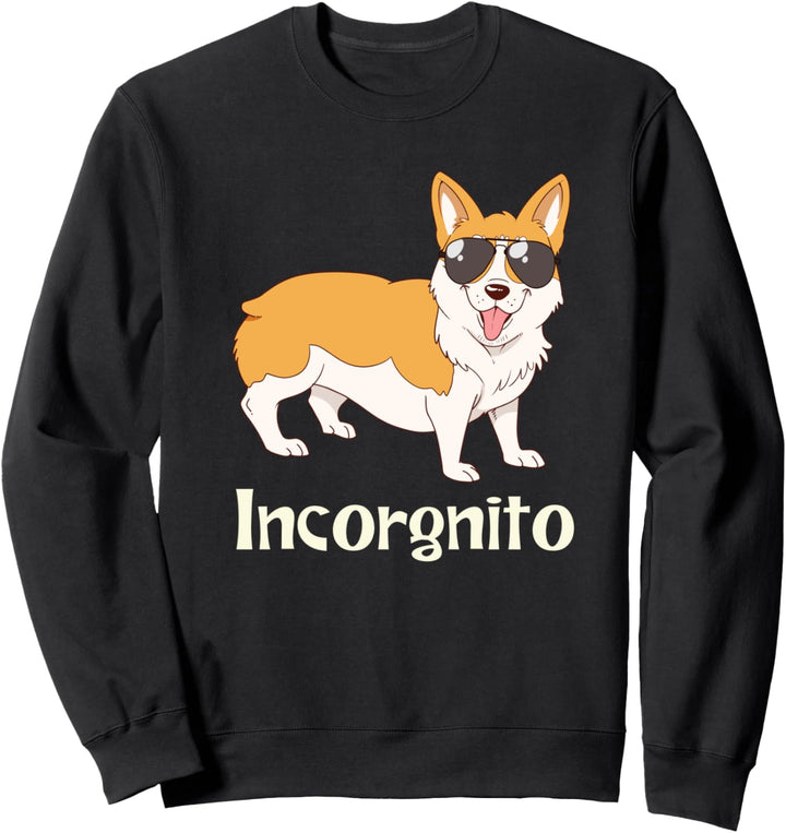 Corgi Geschenk Incorgnito Corgi Sweatshirt