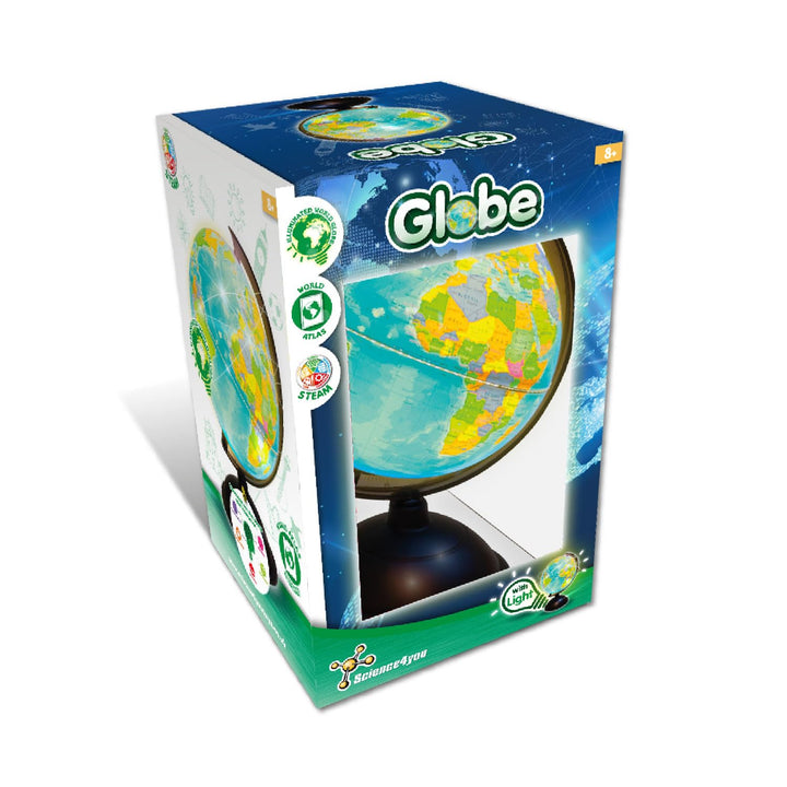 Science4you Globus Beleuchtet für Kinder +8 Jahre - Interaktiver Globus und Kinderatlas: Globus Deko