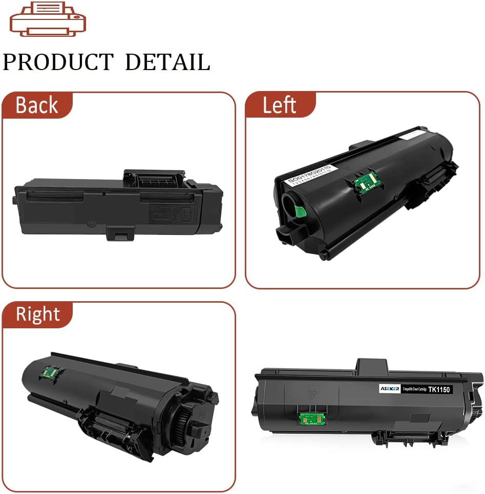 ASEKER Kompatibel TK1150 TK-1150 Tonerkartusche 1T02RT0NL0 für Kyocera ECOSYS M2135dn M2635dn M2635d