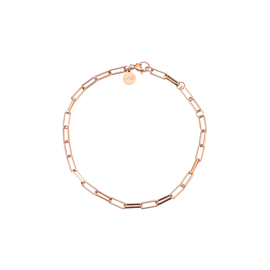 LUUK LIFESTYLE Halsketten, Armbänder und Schmucksets aus Edelstahl, modernes und schlichtes Design,