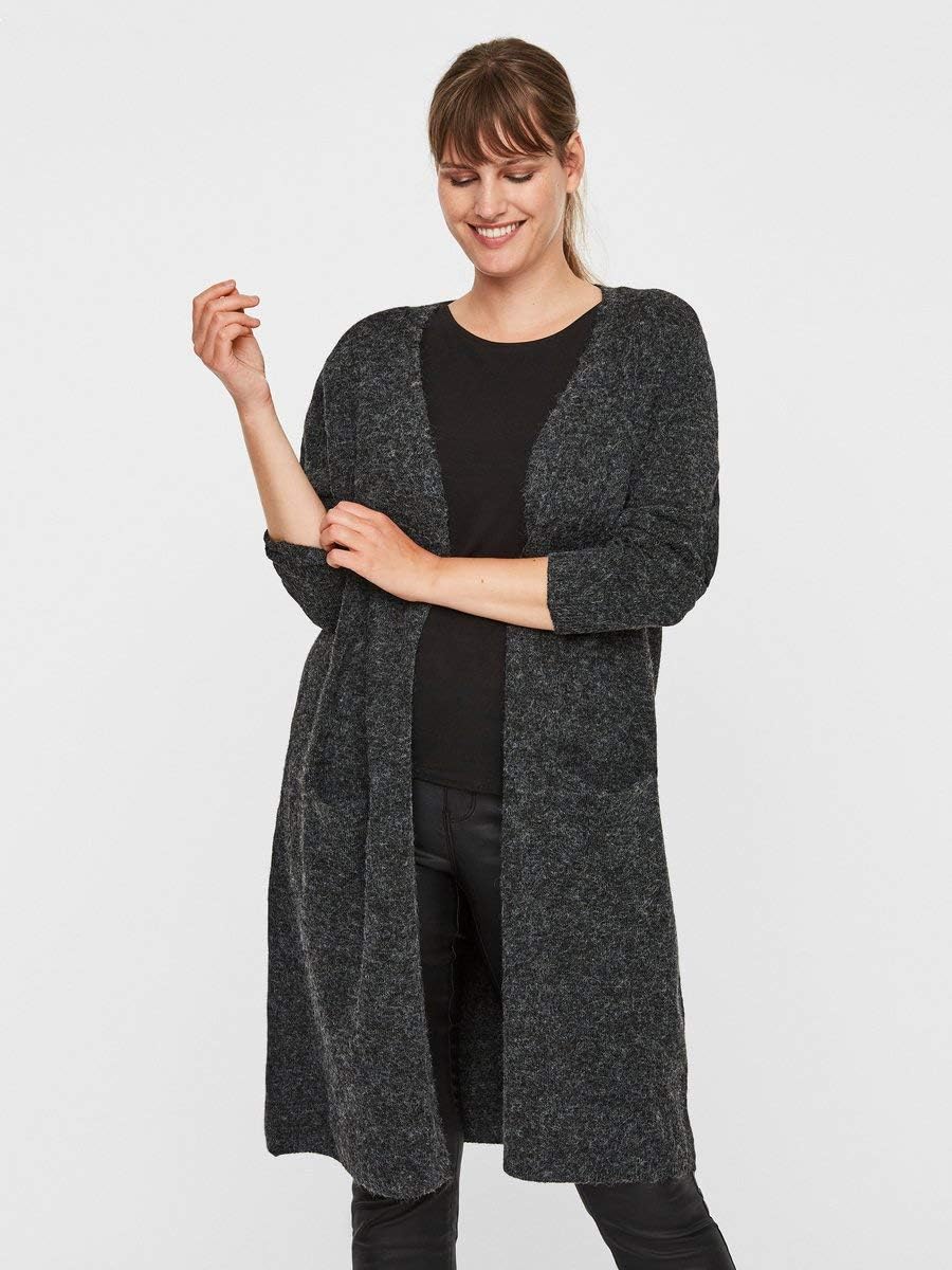 VERO MODA Female Strickjacke VMDOFFY Strickjacke XL Light Grey Melange, XL Light Grey Melange