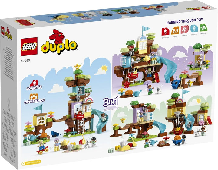 Lego DUPLO 2er Set: 10993 3 in 1 Baumhaus & 10980 Bauplatte in Grün