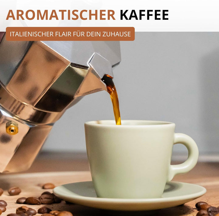 Westmark Espressokocher Brasilia, 1 Stk – Klassischer Kaffeekocher für 6 Tassen – Robuster Kaffeeber