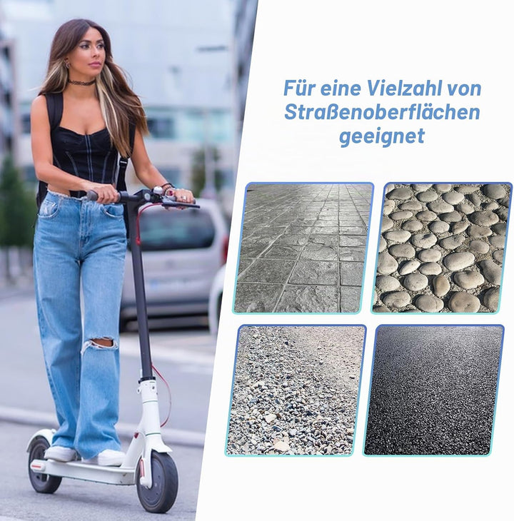 HPGAAVD 10×2.125 E Scooter Solid Reifen，10 Zoll Vollgummireifen e scooter für Ninebot F20 F25 F30 F4