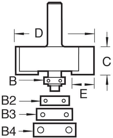 Trend Professioneller Kugelgelagerter Falzfräser, 8 mm Schaft, 35 mm Schnittdurchmesser, 12.7 mm Sch