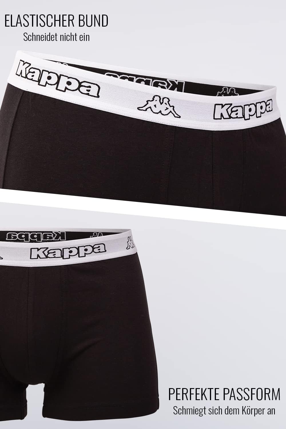 Kappa Enge Boxershorts 6er Pack VINESTA I Retro Pants für Männer aus Baumwolle I reissfeste & atmung