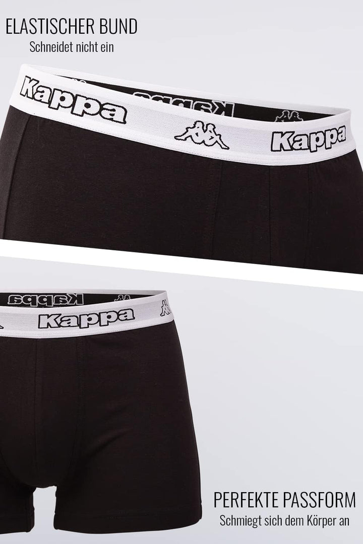 Kappa Enge Boxershorts 6er Pack VINESTA I Retro Pants für Männer aus Baumwolle I reissfeste & atmung