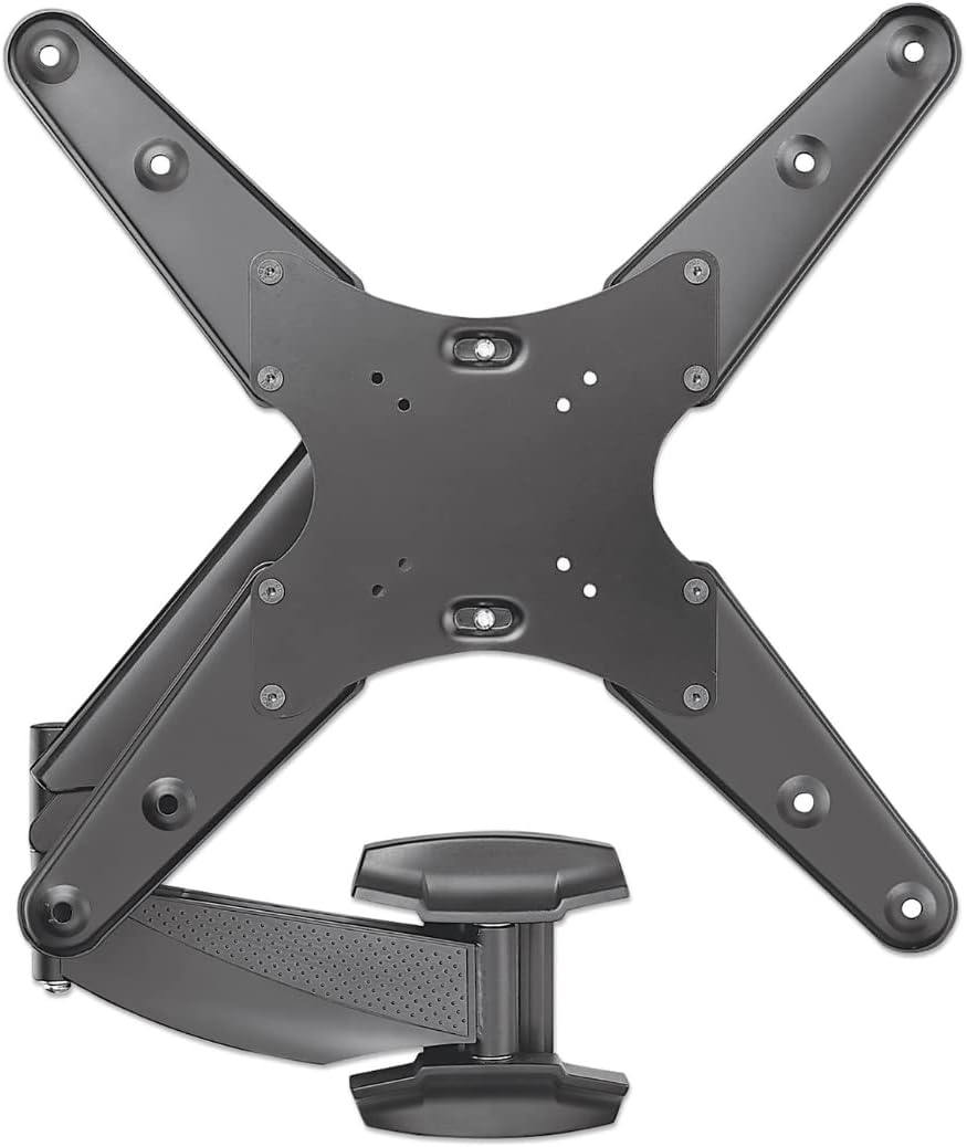 Manhattan 461641 Universal TV-Wandhalterung mit Gasdruckfeder Halterungsarm mit Gasdruckfeder und Ku