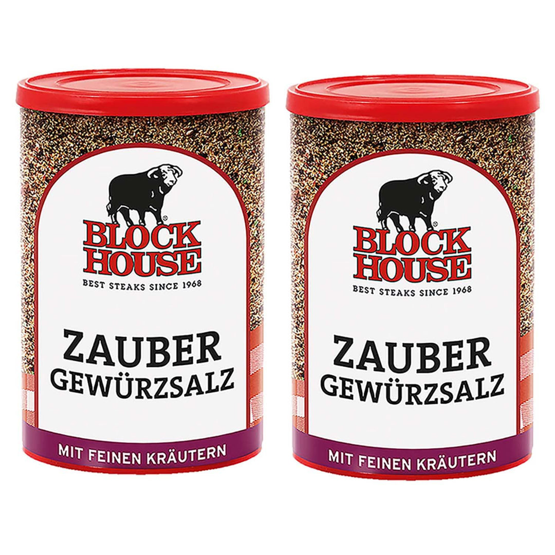 Block House Zaubergewürzsalz mit feinen Kräutern - 2x 280g Gewürzmischung in Restaurantqualität 560
