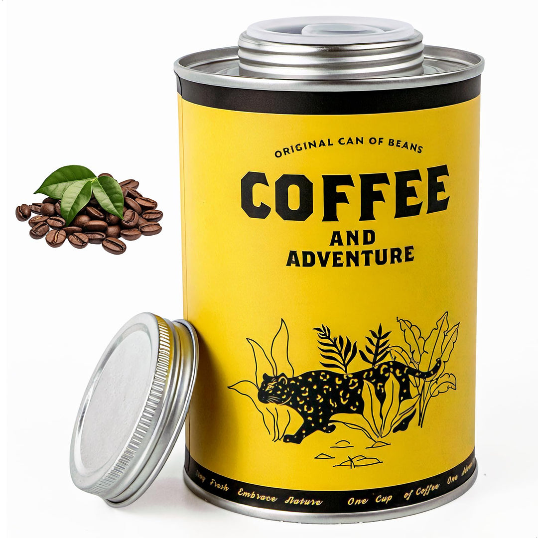 Kaffeedose Luftdicht 620 ml Aufbewahrung-Metalldose Vorratsbehälter für Lebensmittel, Runde Kaffeepa