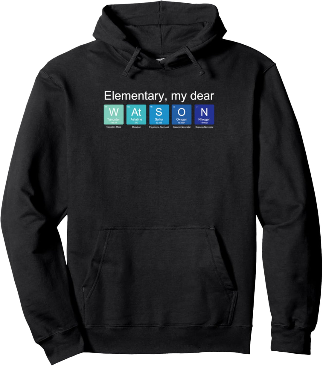 Elementary my dear Watson, nerdy Sherlock Holmes Fan Wissenschaft Pullover Hoodie