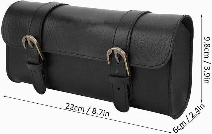 Fahrradtasche, PU Leder Vintage Retro Satteltasche wasserdicht für Radtouristen Pendler Outdoor Aben