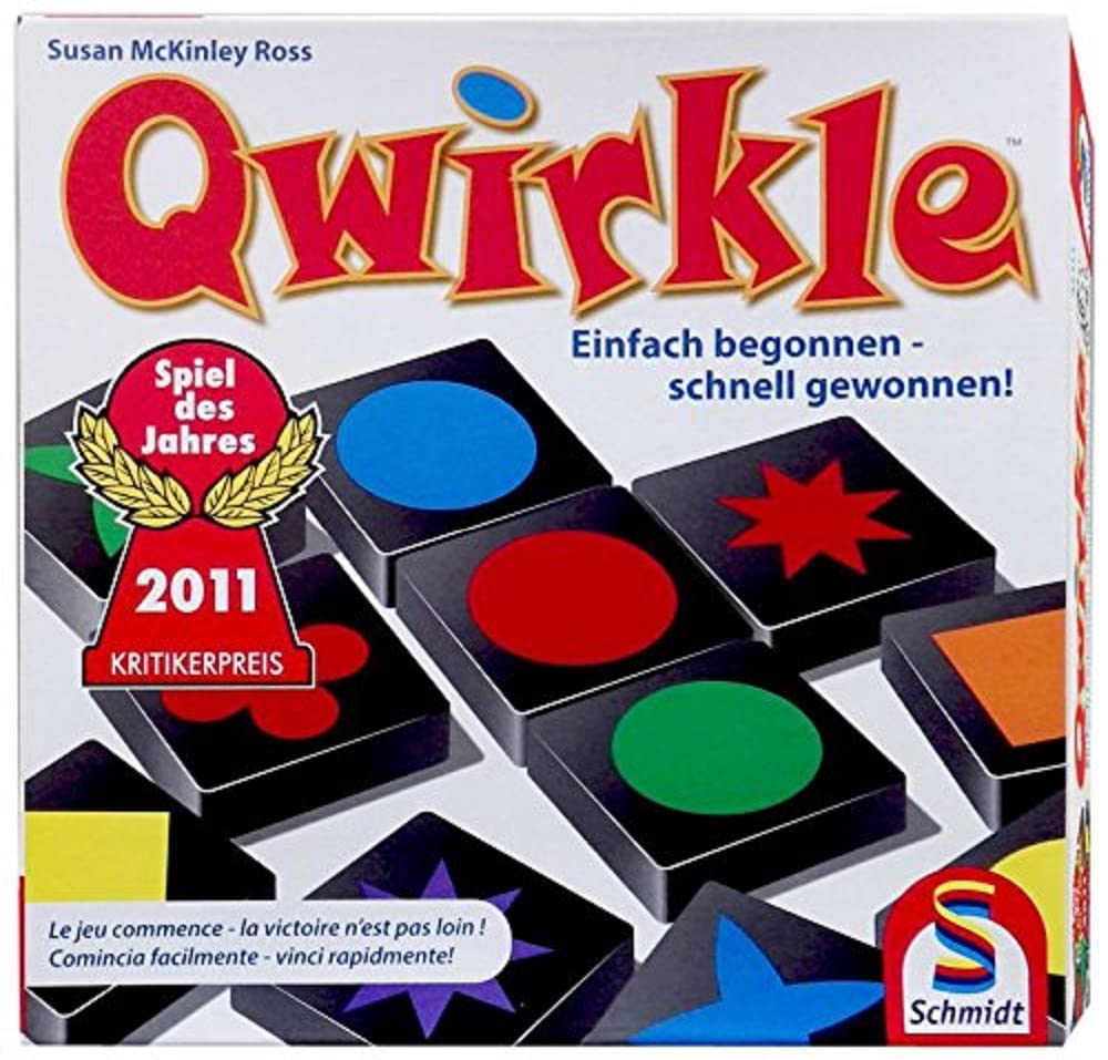 Schmidt Spiele 49311 Qwirkle, Spiel des Jahres 2011, Familienspiel, FFP Artikel Standard Packaging,