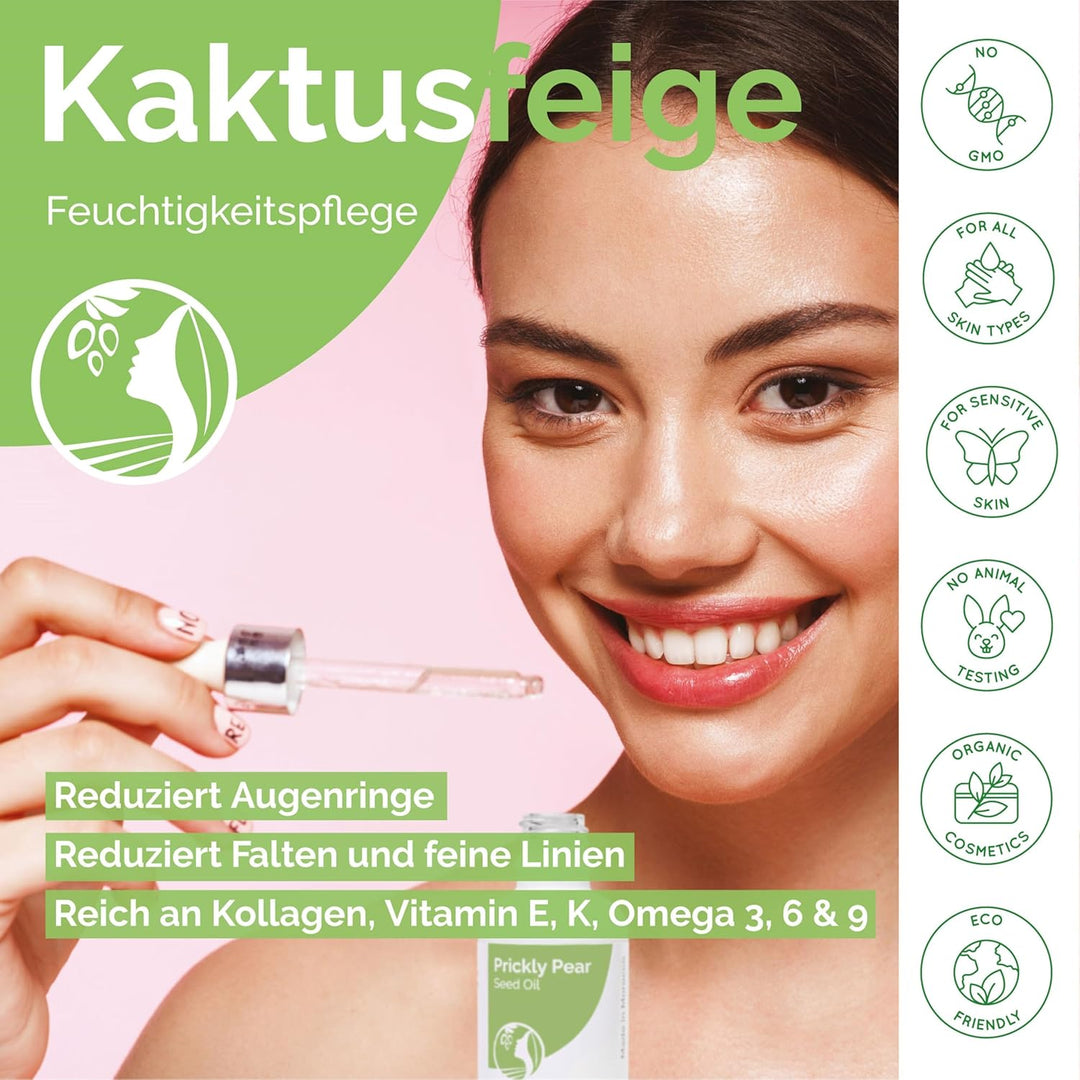 Fatima's Garden Kaktusfeigenkernöl - Bio Anti-Aging Serum, 30ml 30 ml (1er Pack), 30 ml (1er Pack)