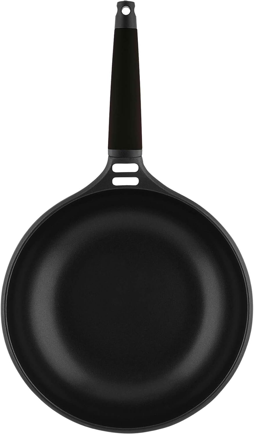 WOK INDUCTION CON MANGO DESMONTABLE NEGRO 28 CM