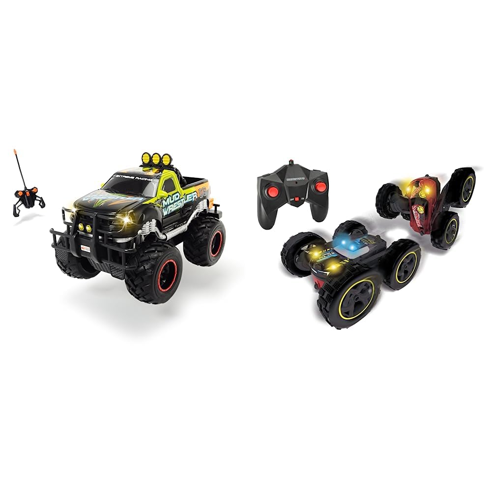 Dickie Toys RC Ford F150 Mud Wrestler, ferngesteuertes Auto für drinnen und draussen & – RC Tumbling
