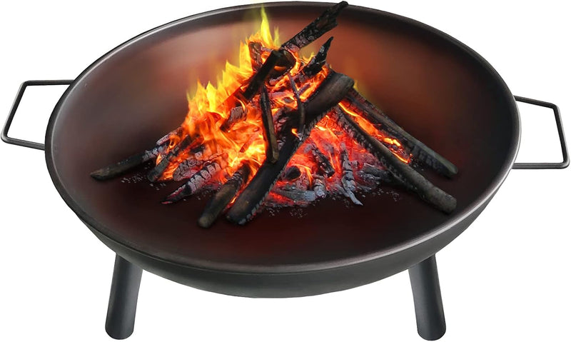 Montafox Feuerschale Feuerstelle Lagerfeuer Metall Ø 58 cm für Garten und Terrasse