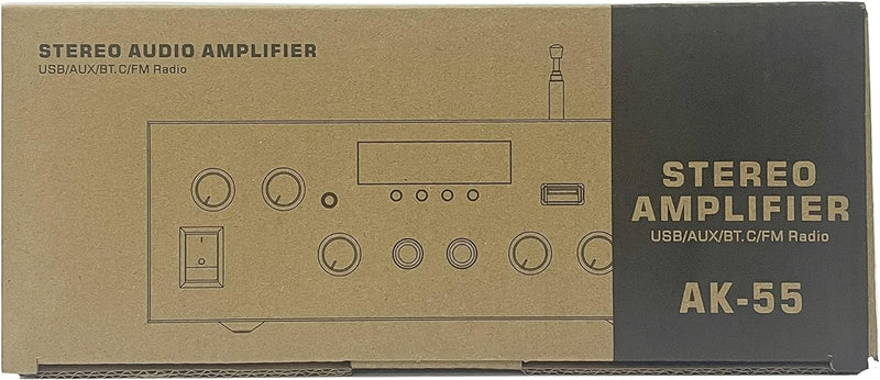 Verstärker HiFi Stereo, 2.1-Kanal Mini Amplifier, Geeignet für Zwei Lautsprecher um 10 Zoll, 1000W B