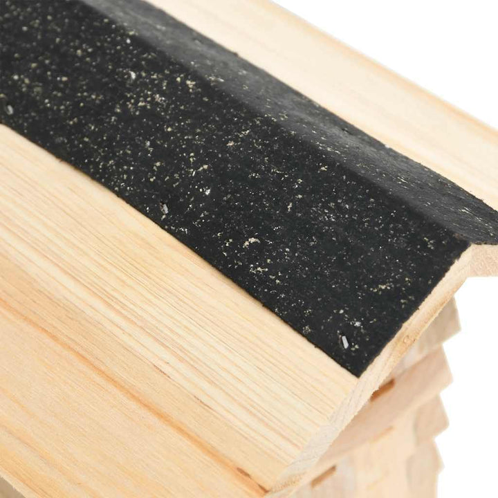 Bienenhotel aus massivem Tannenholz 22x20x20 cm mit witterungsbeständigem Design, stapelbare Nester,