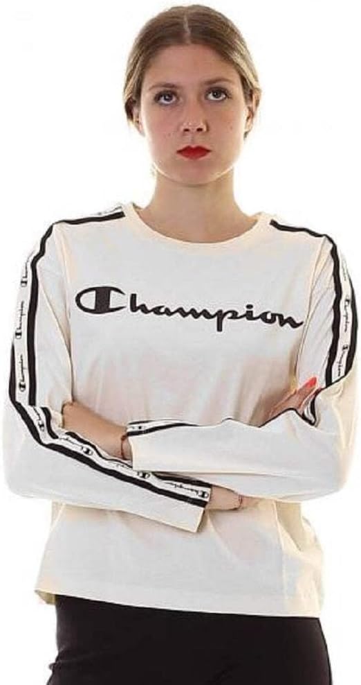 Champion Long Sleeve T-Shirt S Weiss, S Weiss