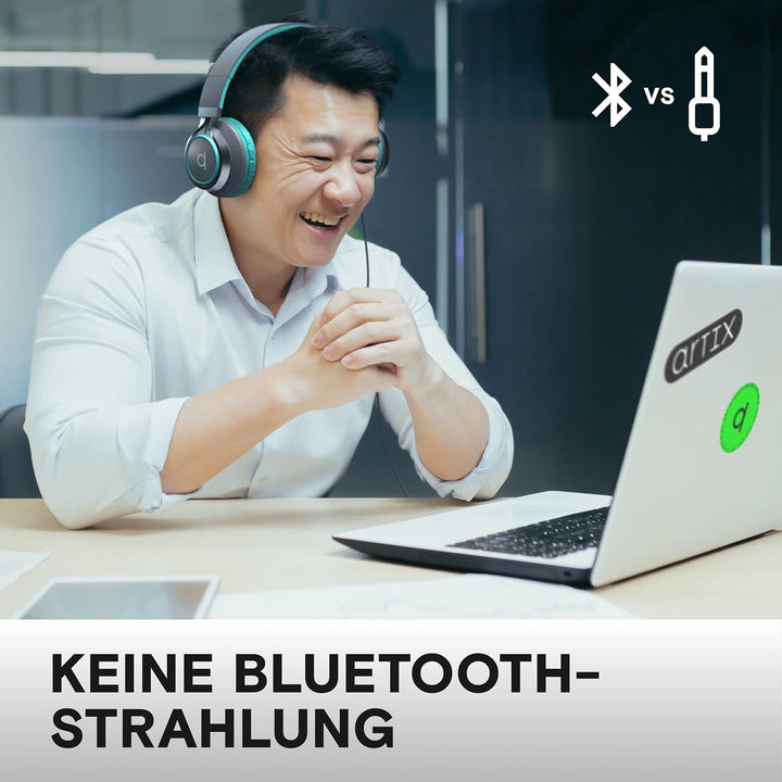 ARTIX® CL750 Premium Wired On Ear Headphones with Microphone, Comfortable Noise Isolating Design, 3.