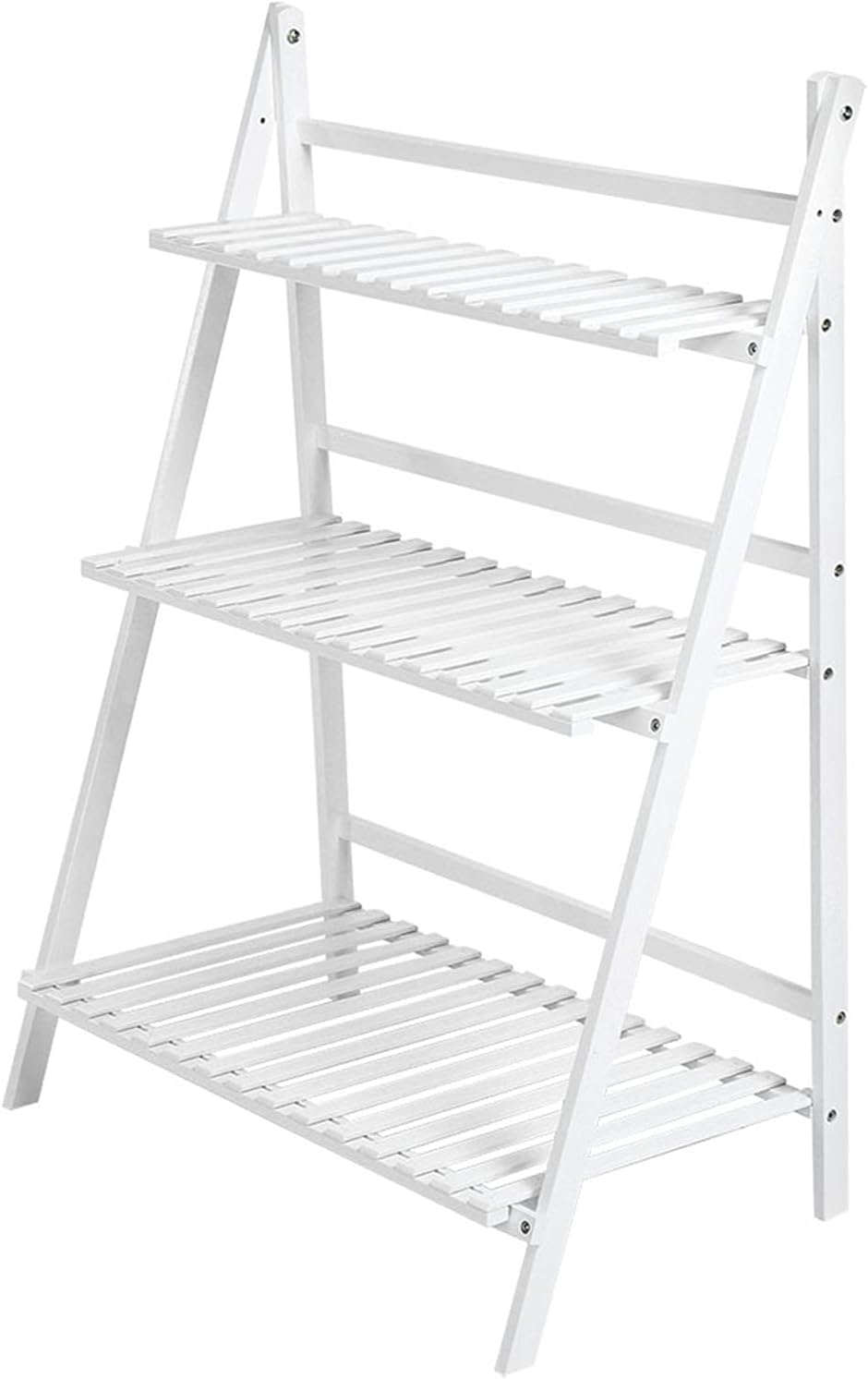 Cocoarm Blumentreppe Weiss Draussen Blumenregal Pflanzenregal Balkon Pflanzentreppe 3 Ebenen Blumens