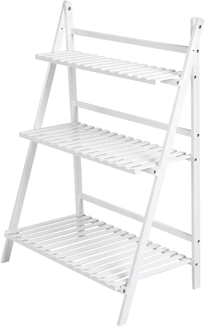 Cocoarm Blumentreppe Weiss Draussen Blumenregal Pflanzenregal Balkon Pflanzentreppe 3 Ebenen Blumens