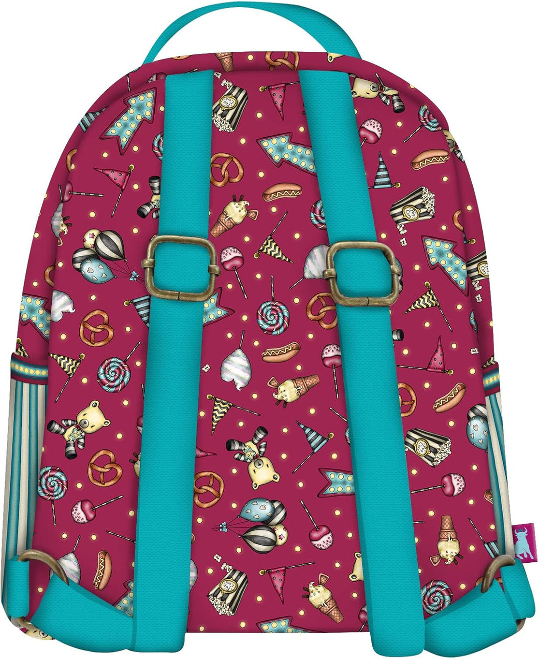 Santoro 1040GJ11 Gorjuss Fairground Mini-Rucksack Feuerwerk, 20 x 22 x 10 cm, blau